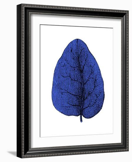 Floating Blue Leaf I-Jasmine Woods-Framed Art Print