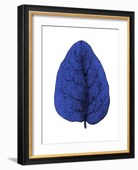 Floating Blue Leaf I-Jasmine Woods-Framed Art Print