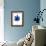 Floating Blue Leaf-Jasmine Woods-Framed Art Print displayed on a wall