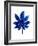 Floating Blue Leaf-Jasmine Woods-Framed Art Print