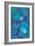 Floating Blue Spheres-null-Framed Art Print