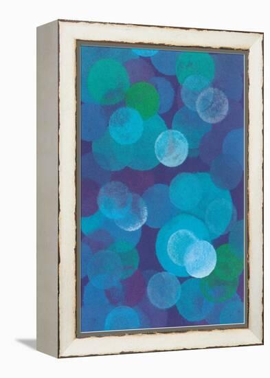 Floating Blue Spheres-null-Framed Stretched Canvas