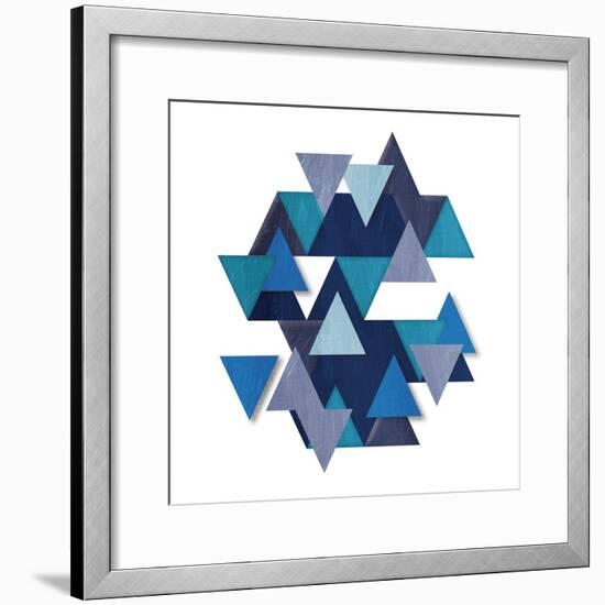 Floating Blueberry Gems-OnRei-Framed Art Print