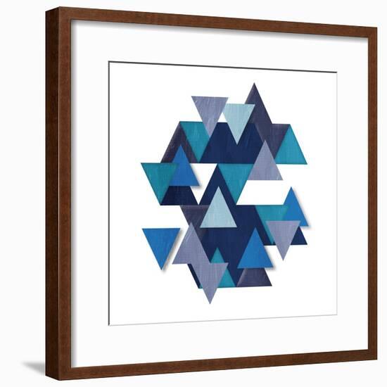 Floating Blueberry Gems-OnRei-Framed Art Print