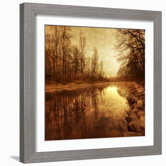 Floating Down The River-Philippe Sainte-Laudy-Framed Photographic Print