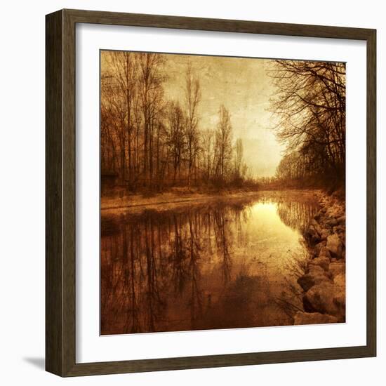 Floating Down The River-Philippe Sainte-Laudy-Framed Photographic Print