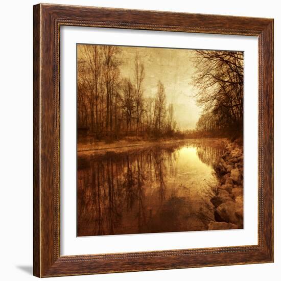 Floating Down The River-Philippe Sainte-Laudy-Framed Photographic Print