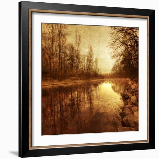 Floating Down The River-Philippe Sainte-Laudy-Framed Photographic Print