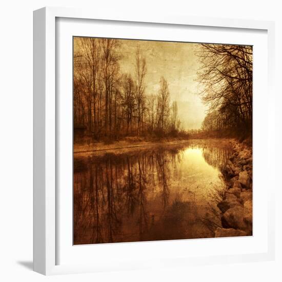 Floating Down The River-Philippe Sainte-Laudy-Framed Photographic Print