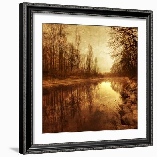 Floating Down The River-Philippe Sainte-Laudy-Framed Photographic Print