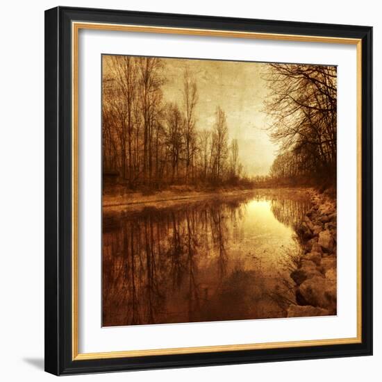 Floating Down The River-Philippe Sainte-Laudy-Framed Photographic Print