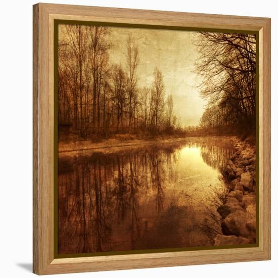 Floating Down The River-Philippe Sainte-Laudy-Framed Stretched Canvas