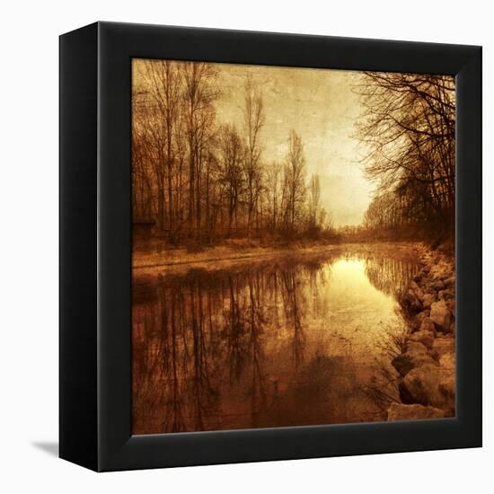 Floating Down The River-Philippe Sainte-Laudy-Framed Stretched Canvas