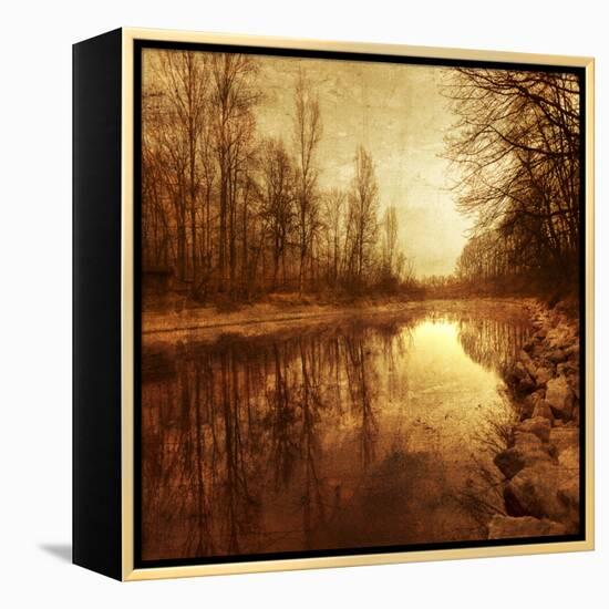 Floating Down The River-Philippe Sainte-Laudy-Framed Stretched Canvas