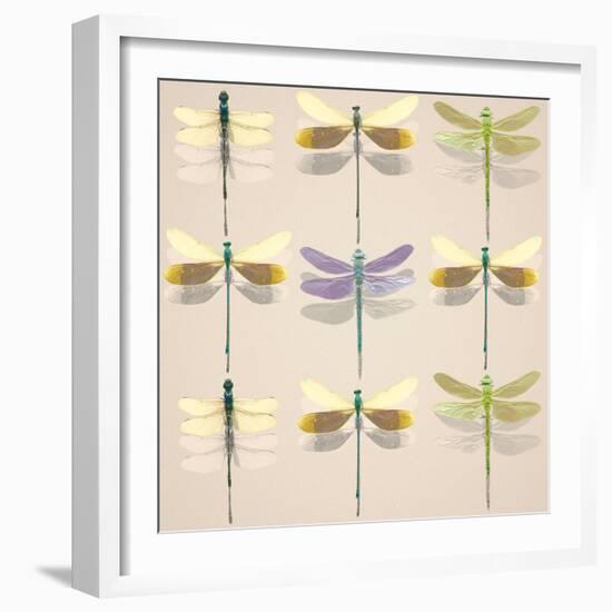 Floating Dragonflies I-Katja Marzahn-Framed Giclee Print