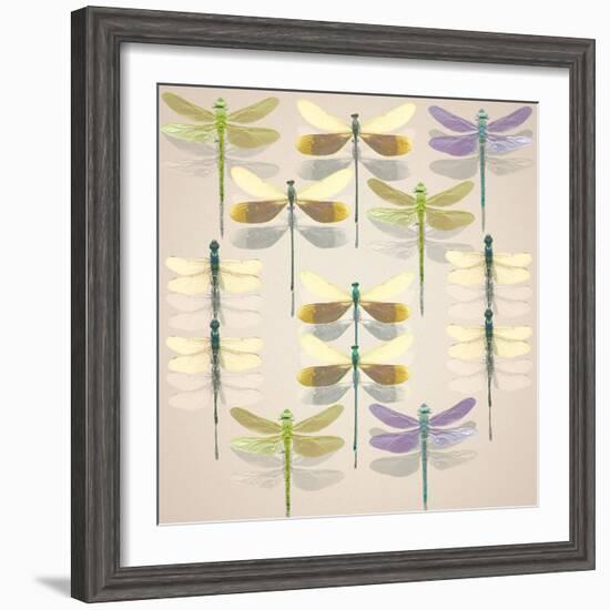 Floating Dragonflies II-Katja Marzahn-Framed Giclee Print
