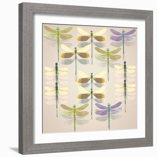 Floating Dragonflies II-Katja Marzahn-Framed Giclee Print