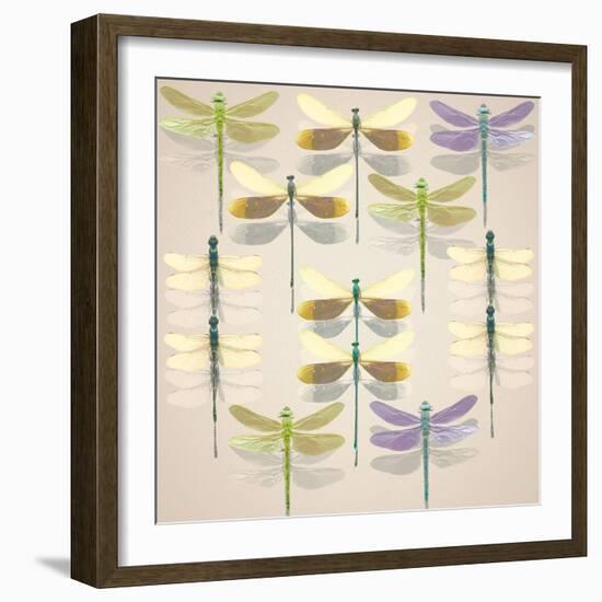 Floating Dragonflies II-Katja Marzahn-Framed Giclee Print