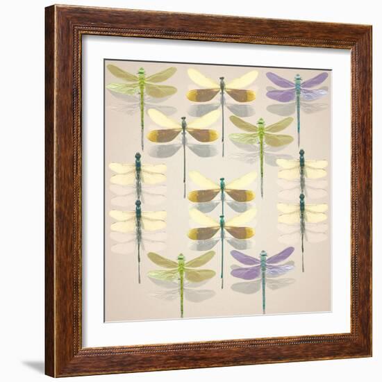 Floating Dragonflies II-Katja Marzahn-Framed Giclee Print