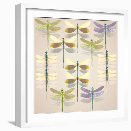 Floating Dragonflies II-Katja Marzahn-Framed Giclee Print