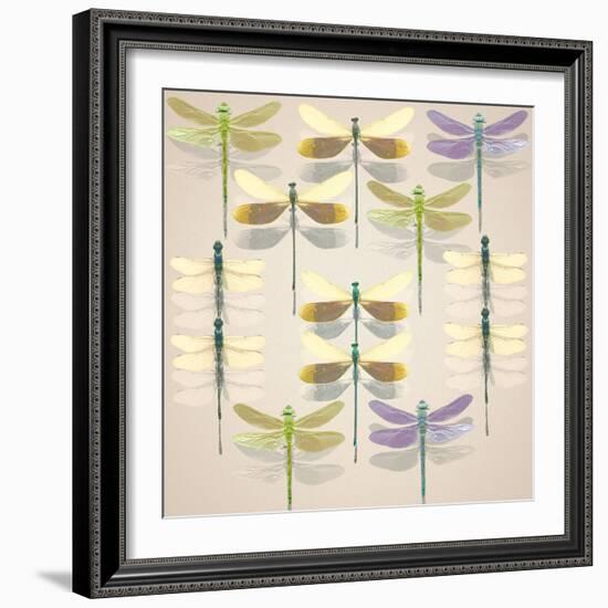 Floating Dragonflies II-Katja Marzahn-Framed Giclee Print