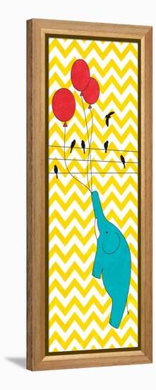 Floating Elephant-null-Framed Stretched Canvas