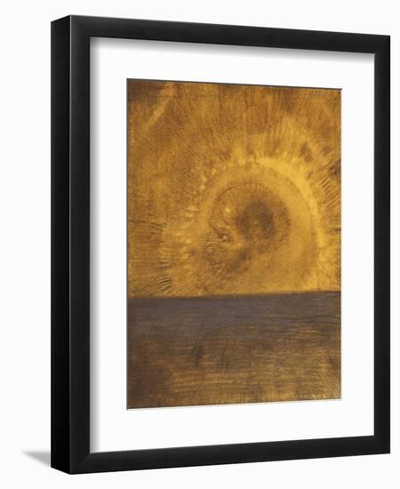 Floating Head, c.1885-Odilon Redon-Framed Giclee Print