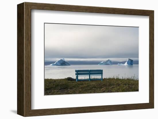 Floating iceberg in the fjord, Qeqertarsuaq, Greenland-Keren Su-Framed Photographic Print