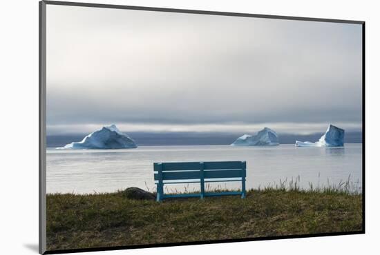 Floating iceberg in the fjord, Qeqertarsuaq, Greenland-Keren Su-Mounted Photographic Print