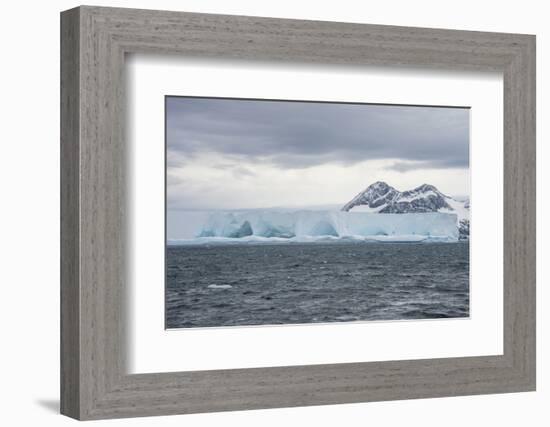 Floating iceberg on Elephant Island, South Shetland Islands, Antarctica, Polar Regions-Michael Runkel-Framed Photographic Print