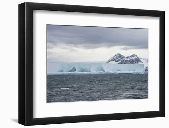 Floating iceberg on Elephant Island, South Shetland Islands, Antarctica, Polar Regions-Michael Runkel-Framed Photographic Print