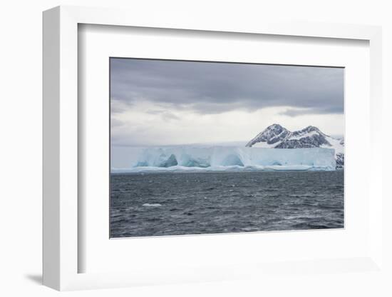 Floating iceberg on Elephant Island, South Shetland Islands, Antarctica, Polar Regions-Michael Runkel-Framed Photographic Print