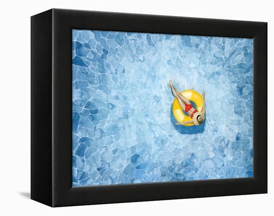 Floating II-Grace Popp-Framed Stretched Canvas