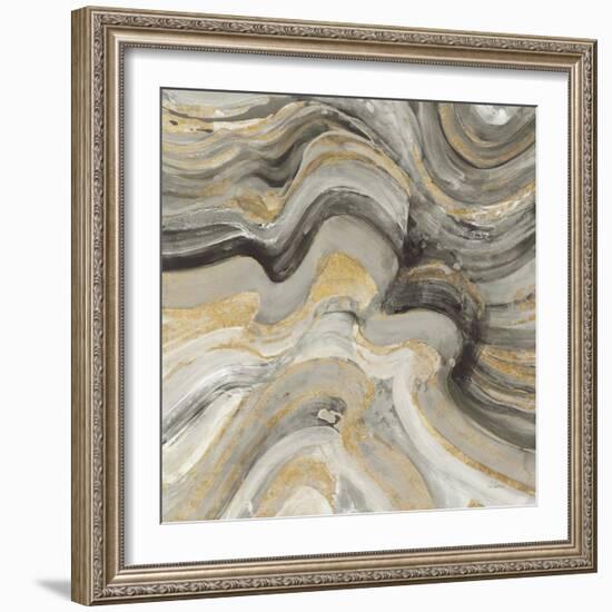 Floating Lava Neutral-Albena Hristova-Framed Art Print