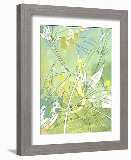 Floating Leaves-Jan Weiss-Framed Art Print