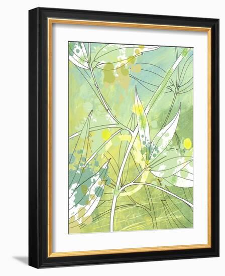 Floating Leaves-Jan Weiss-Framed Art Print