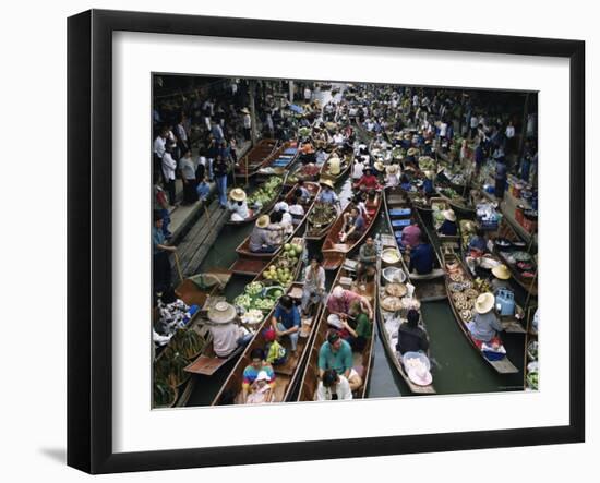 Floating Market, Near Bangkok, Thailand, Southeast Asia-Liba Taylor-Framed Photographic Print