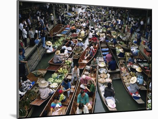 Floating Market, Near Bangkok, Thailand, Southeast Asia-Liba Taylor-Mounted Photographic Print