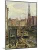 Floating Market on a Canal in Hamburg, 1905-Max Slevogt-Mounted Giclee Print