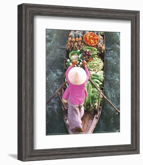 Floating Market-John Banagan-Framed Art Print