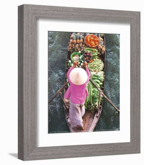 Floating Market-John Banagan-Framed Art Print