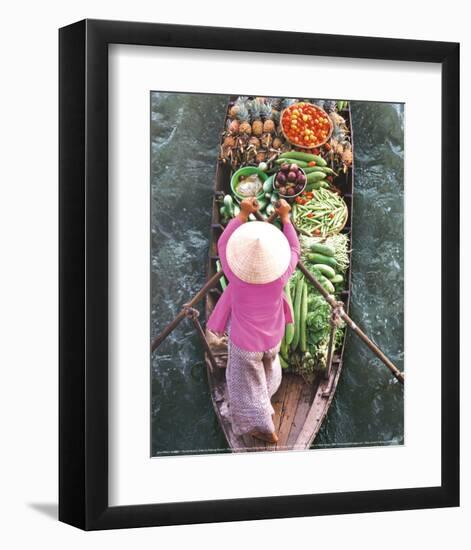 Floating Market-John Banagan-Framed Art Print