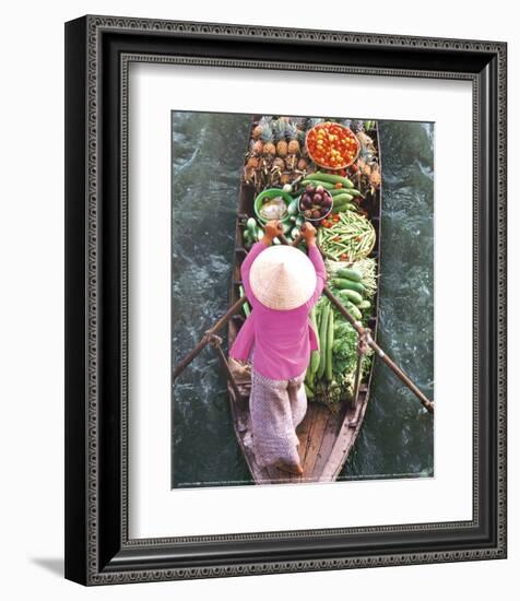 Floating Market-John Banagan-Framed Art Print