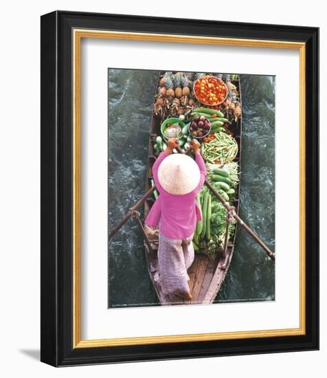 Floating Market-John Banagan-Framed Art Print