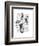 Floating Penguins-Fab Funky-Framed Art Print