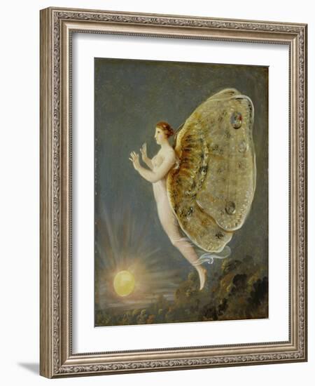 Floating Psyche (Oil on Oakwood)-Johann Heinrich Wilhelm Tischbein-Framed Giclee Print