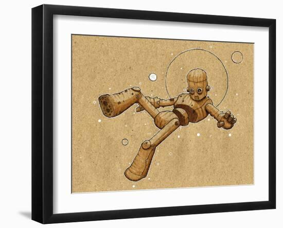 Floating Robot 2-Craig Snodgrass-Framed Giclee Print
