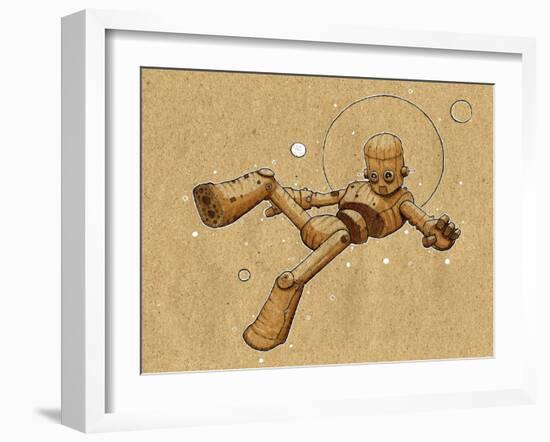 Floating Robot 2-Craig Snodgrass-Framed Giclee Print