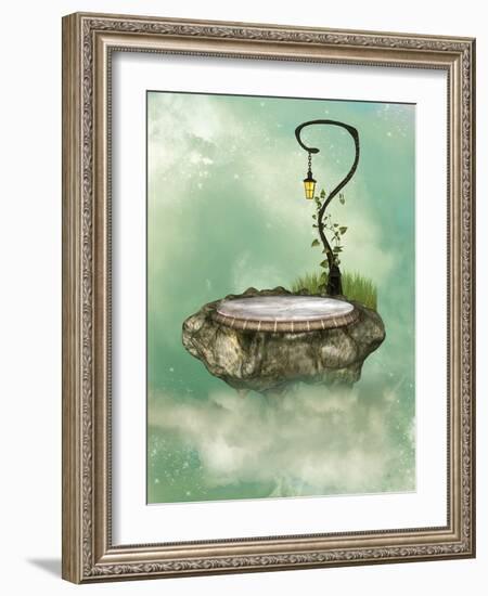 Floating Rock-justdd-Framed Art Print