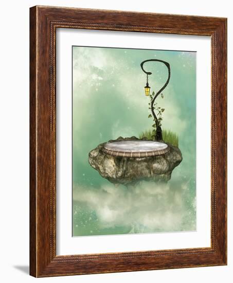 Floating Rock-justdd-Framed Art Print